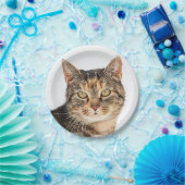 Portrait einer Katze Pappteller (Party)