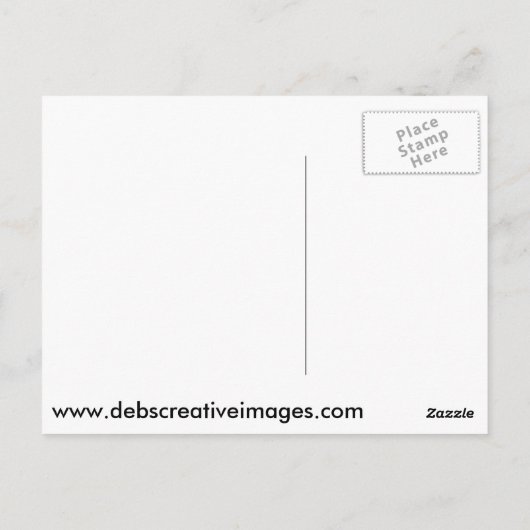 Portrait einer Katze Postkarte (Rückseite)