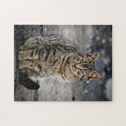 Portrait einer Katze Puzzle (Horizontal)