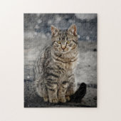 Portrait einer Katze Puzzle (Vertikal)