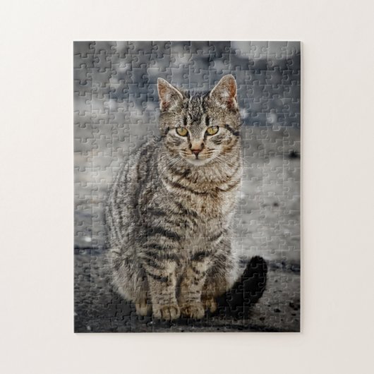 Portrait einer Katze Puzzle (Vertikal)