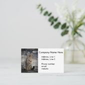 Portrait einer Katze Visitenkarte (Stehend Vorderseite)