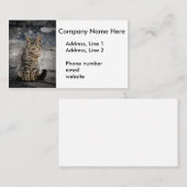 Portrait einer Katze Visitenkarte (Vorne/Hinten)