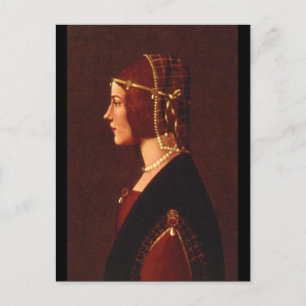 Portrait einer Lady', Ambrogio de_Portraits Postkarte