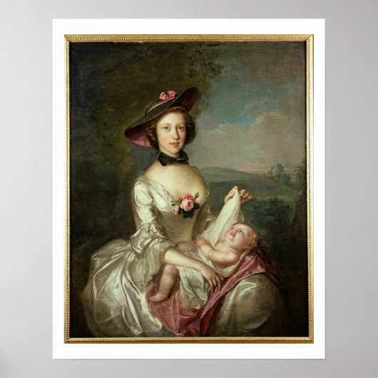 Portrait einer Lady, angeblich Elisabeth, Ehefrau Poster (Vorne)