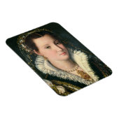 Portrait einer Lady (Öl auf Tafel) 2 Magnet (Rechte Seite)
