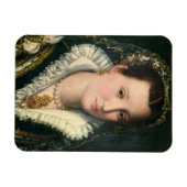 Portrait einer Lady (Öl auf Tafel) 2 Magnet (Horizontal)