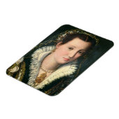 Portrait einer Lady (Öl auf Tafel) 2 Magnet (Linke Seite)