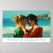 Portrait einer Lady on Fire Painted Poster (Vorne)