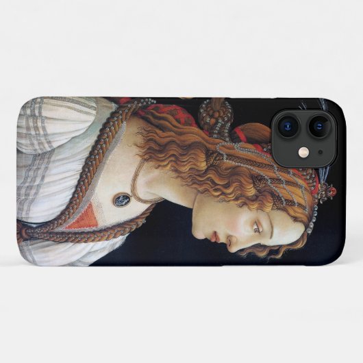 Portrait einer Lady, Sandro Botticelli Case-Mate iPhone Hülle (Rückseite (Horizontal))