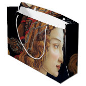 Portrait einer Lady, Sandro Botticelli Grosses Ges Große Geschenktüte (Rückseite Schrägansicht)