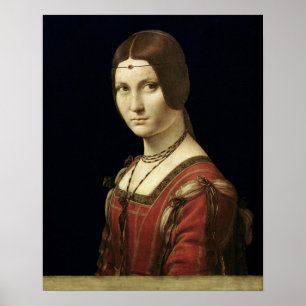 Portrait einer Lady vom Gericht von Mailand Poster