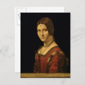 Portrait einer Lady vom Gericht von Mailand Postkarte (Vorne/Hinten)