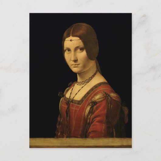 Portrait einer Lady vom Gericht von Mailand Postkarte (Vorderseite)