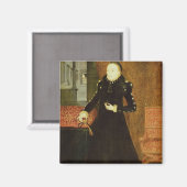 Portrait einer Lady, von Katherine, Duche Magnet (Vorderseite/Rückseite)