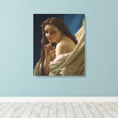 Portrait einer leidenschaftlichen jungen Lady Leinwanddruck (Insitu (Holzboden))