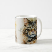Portrait einer Maine Coon Cat Tasse (VorderseiteRechts)