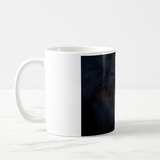 Portrait einer Pferdezucht-Tasse Kaffeetasse (Links)