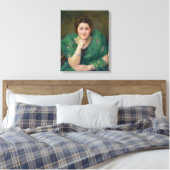 Portrait einer russischen Frau mit einem grünen Sk Leinwanddruck (Insitu (Schlafzimmer))