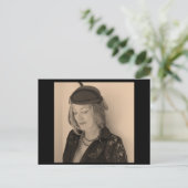 Portrait einer schönen Frau Postkarte (Stehend Vorderseite)
