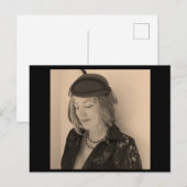 Portrait einer schönen Frau Postkarte (Vorne/Hinten)