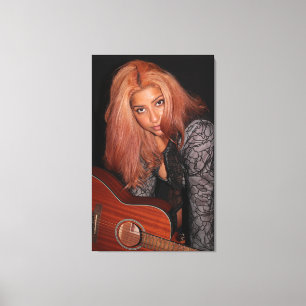 Portrait einer schönen jungen Frau Leinwanddruck