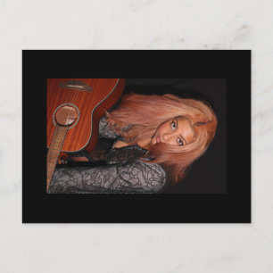 Portrait einer schönen jungen Frau Postkarte