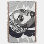 Portrait einer schwarzen Frau Decke (Vorderseite Vertikal)