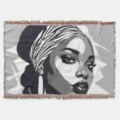 Portrait einer schwarzen Frau Decke (Vorderseite)