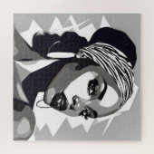 Portrait einer schwarzen Frau Puzzle (Horizontal)