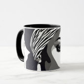 Portrait einer schwarzen Frau Tasse (Vorderseite Links)