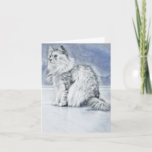 Portrait einer sibirischen Karte (Vorderseite)