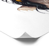 Portrait einer Sinti und Roma-Frau Poster (Ecke)