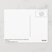 Portrait einer sitzenden Frau mit weißen Handschuh Postkarte (Rückseite)