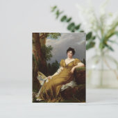 Portrait einer sitzenden Frau Postkarte (Stehend Vorderseite)