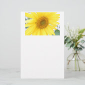 Portrait einer Sonnenblume Briefpapier (Stehend Vorderseite)
