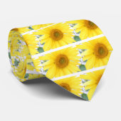 Portrait einer Sonnenblume Krawatte (Gerollt)