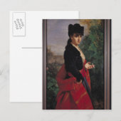 Portrait einer spanischen Frau Postkarte (Vorne/Hinten)