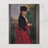 Portrait einer spanischen Frau Postkarte (Vorderseite)