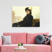 Portrait einer unbekannten Frau, 1883 Leinwanddruck (Insitu (Wohnzimmer))