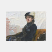 Portrait einer unbekannten Frau, Ivan Kramskoi Fleecedecke (Vorderseite (Horizontal))