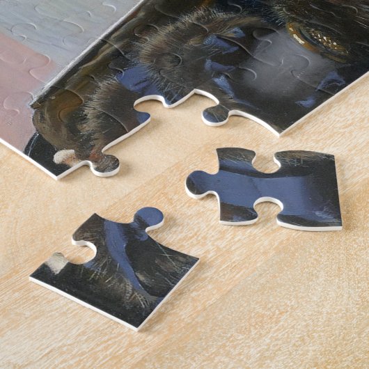 Portrait einer unbekannten Frau, Ivan Kramskoi Puzzle (Seite)