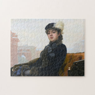Portrait einer unbekannten Frau, Ivan Kramskoi Puzzle