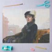 Portrait einer unbekannten Frau, Ivan Kramskoi Seidenpapier (Basteln)
