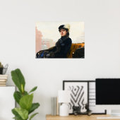 Portrait einer unbekannten Frau von Ivan Kramskoi Poster (Heimbüro)