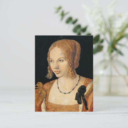 Portrait einer Venezianischen Frau - Albrecht Düre Postkarte (Stehend Vorderseite)