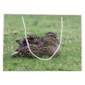 Portrait einer weiblichen Mallard Große Geschenktüte (Rückseite)