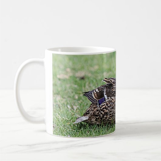 Portrait einer weiblichen Mallard Kaffeetasse (Links)