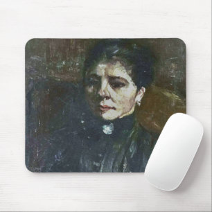Portrait einer weiblichen sitzenden Van Gogh Gemäl Mousepad
