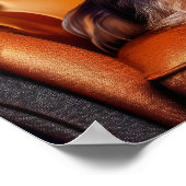 Portrait einer Yorkie Poster (Ecke)